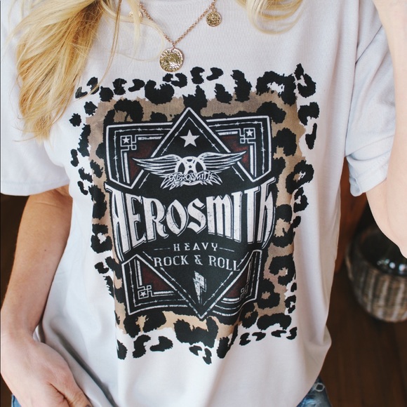 Leopard Aerosmith Tee-Sand - Picture 3 of 6